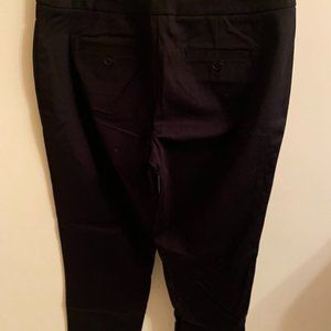 Black Stretch Cotton Slacks